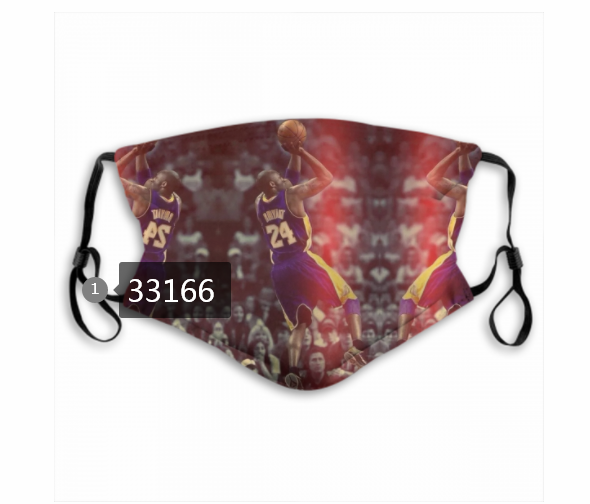2021 NBA Los Angeles Lakers 24 kobe bryant 33166 Dust mask with filter